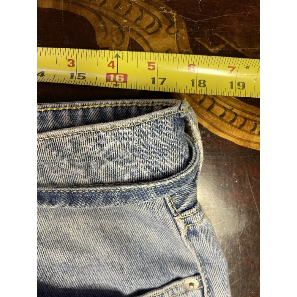 Divided H‎ & M Womens Wide Leg Jeans Waist Tie Light Wash Grunge Streetwear 10 - Picture 4 of 11
